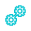 Icono de ruedas de engranaje, representativo la Ocupación de ingeniero