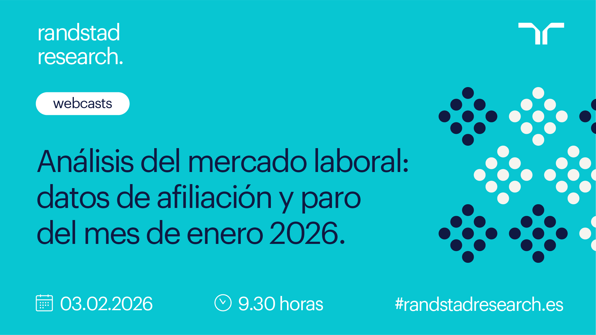 Cartela de Webcast - Afiliación y paro - Enero 2026